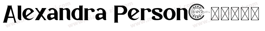 Alexandra Person字体转换